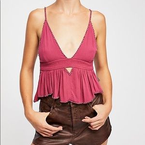 Free People Silver Line Cami size XS